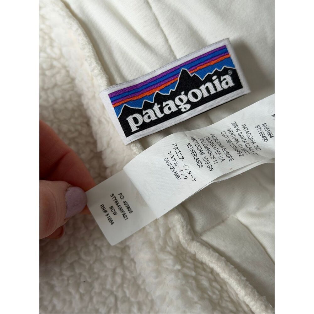Patagonia Girls Vest Los Gatos Fleece Full Zip White Medium 10 - Picture 10 of 10